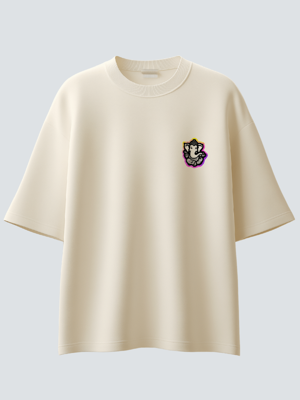 Ganesha Vibe Pocket Oversized T‑Shirt
